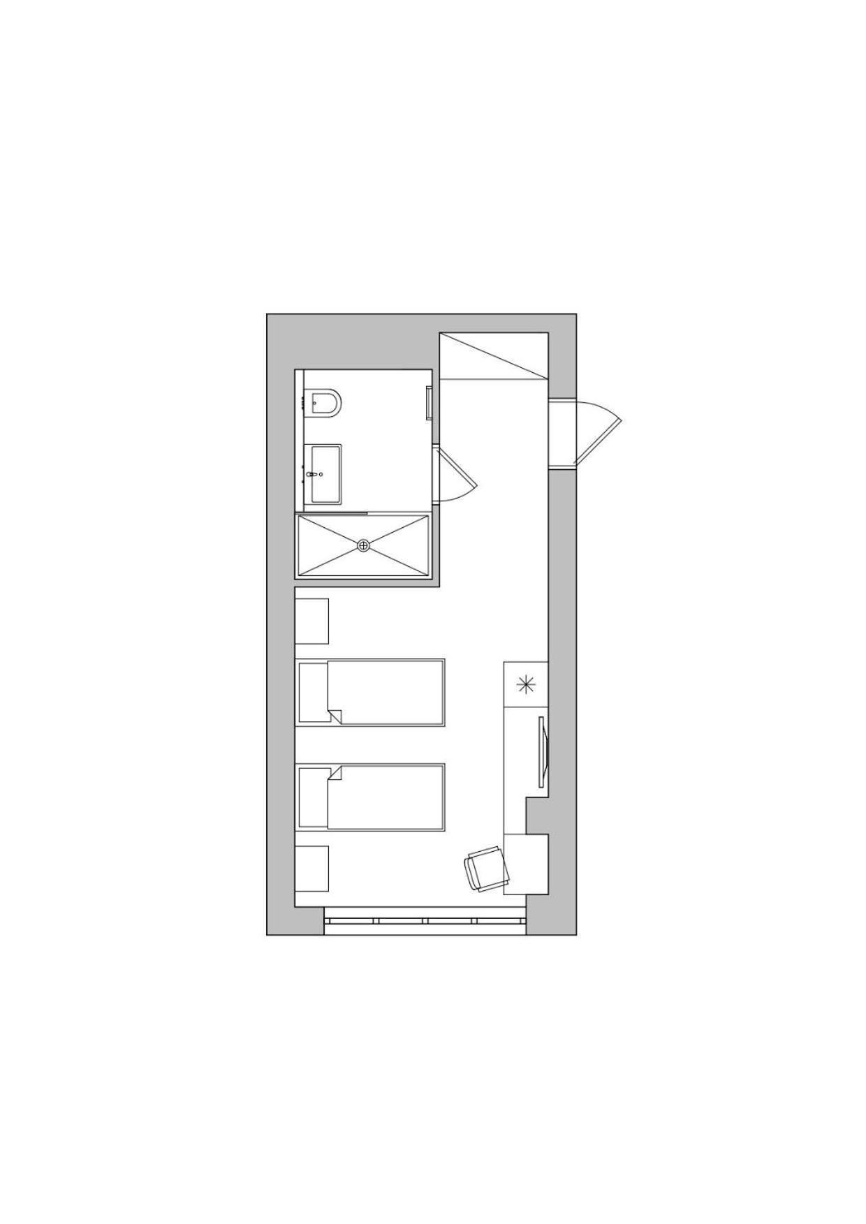 Double or Twin Room Shower